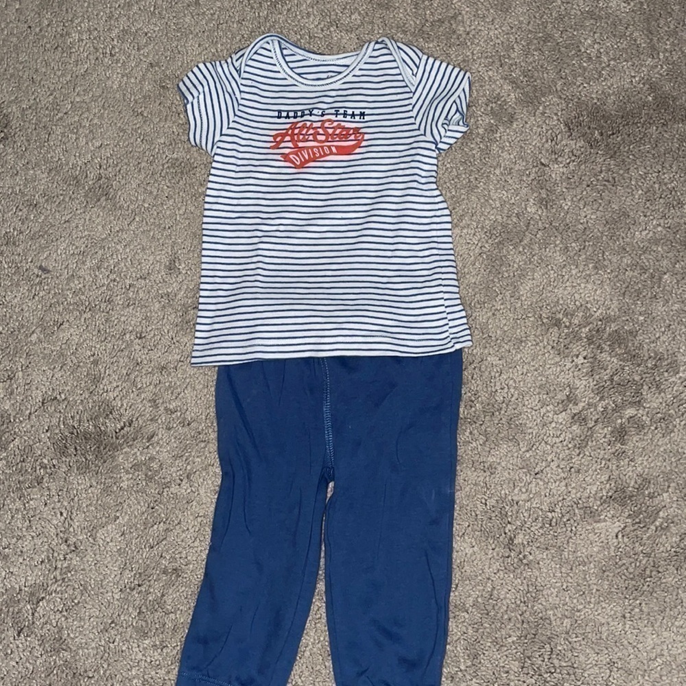 EUC baby boy matching set
